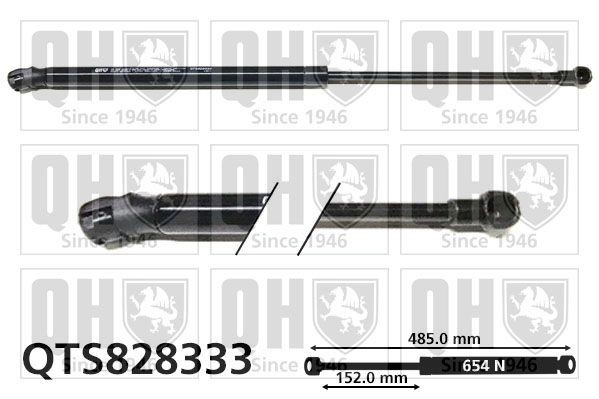 Amortecedor de tampa de porta-malas (de 3ª/5ª porta traseira) para Seat Ibiza IV ST 6J8, 6P8